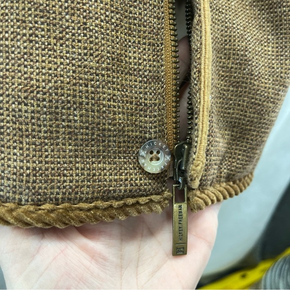 Hickey Freeman Brown Tweed Corduroy Men Field Barn Vest XXL English Countryside - Picture 6 of 13